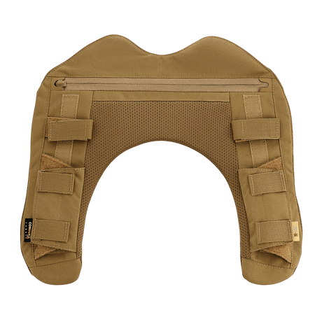 M-Tac olkapääpehmuste Plate Carrier Cuirass QRS:lle kestävässä Cordura-kankaassa, 3D-mesh ilmanvaihtoon ja painonjakoon.