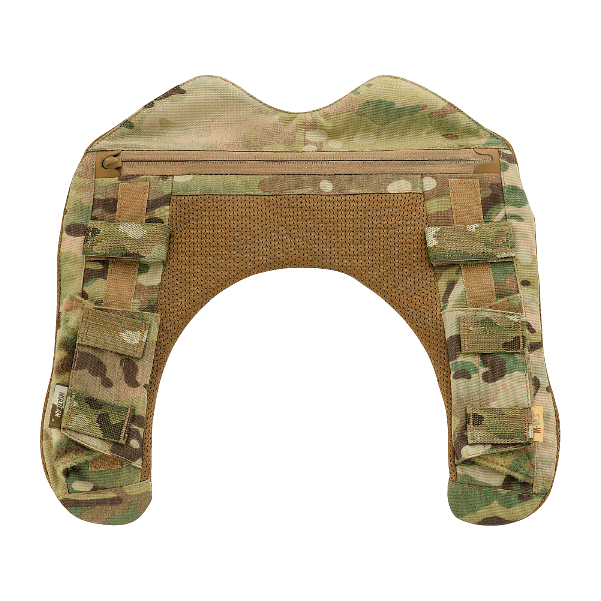 M-Tac olkapääpehmuste Plate Carrier Cuirass QRS:lle kestävässä Cordura-kankaassa, 3D-mesh-paneelit ja erityishihnat mukavaan kantamiseen.