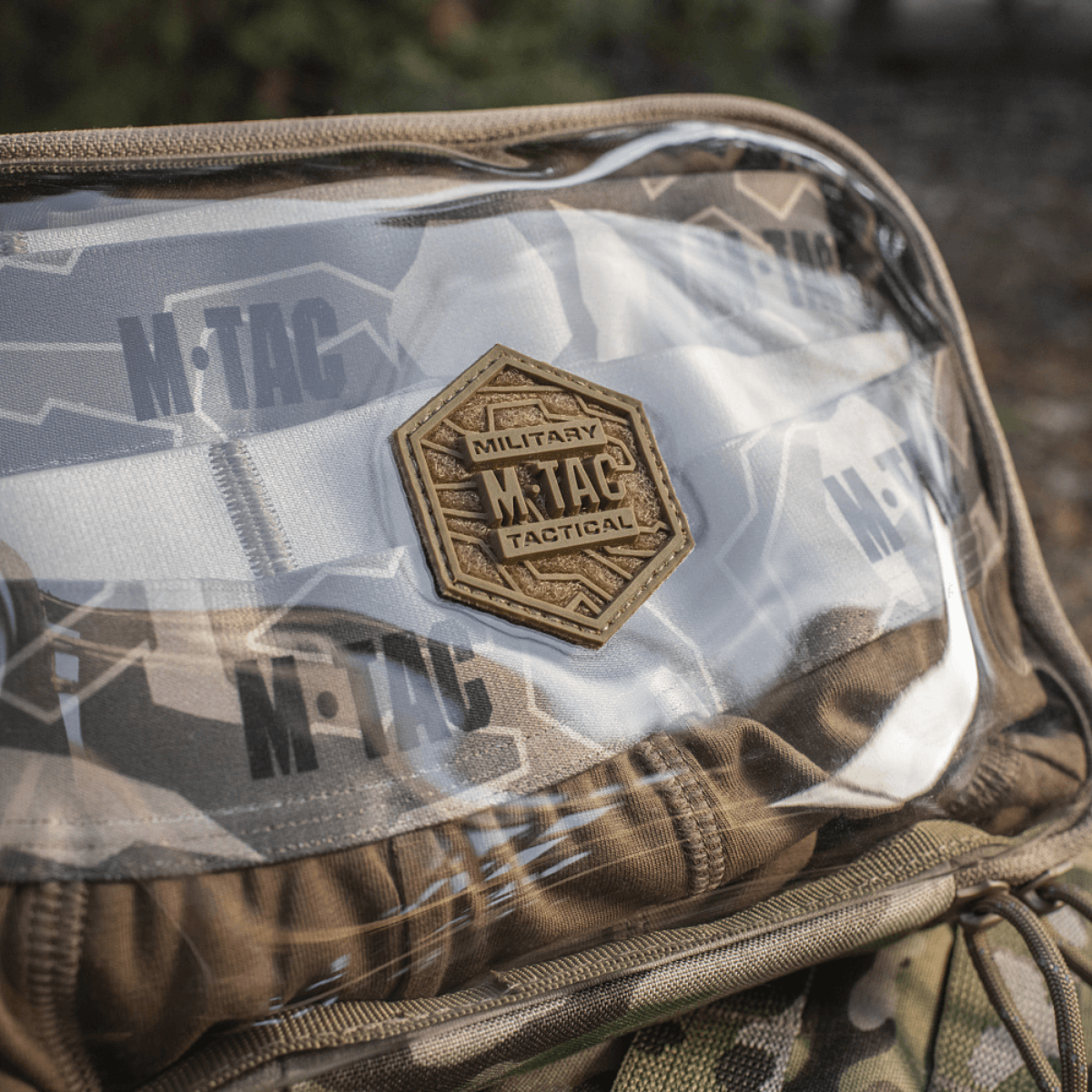 M-Tac Utility Organizer Slim Elite läpinäkyvällä PVC-kalvolla nopeaan tunnistukseen. Valmistettu kestävästä Cordura 500D -materiaalista.