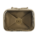 M-Tac Utility Organizer Slim Elite kestävästä Cordura 500D:stä, läpinäkyvällä PVC-kalvolla tunnistusta varten, 22x16 cm.