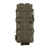M‑Tac Mag Pouch Kolchan AK/AR:lle, Cordura 1000D, MOLLE-kiinnitys ja muovi-sivuinsertit turvalliseen lippaiden säilytykseen.