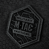 M-Tac Konvert Taske Elite -logo Cordura-materiaalissa, lähikuva.