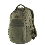 M-Tac Mission Rygsæk Elite Hex Cordura-materiaalista, ergonominen muotoilu ja MOLLE LASER CUT -järjestelmä ylimääräisten taskujen kiinnittämiseen.