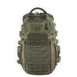 M-Tac Mission Rygsæk Elite Hex Cordura Hex 1000D -materiaalista, MOLLE LASER CUT -järjestelmällä, ergonomisesti suunniteltu kestävyyteen ja tyyliin.