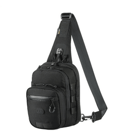 M-Tac Cross Taske Slim Elite Hex mustassa Cordura-materiaalissa, säädettävällä remmillä ja kestävillä YKK-vetoketjuilla, tyylikäs ja käytännöllinen päivittäiseen käyttöön.