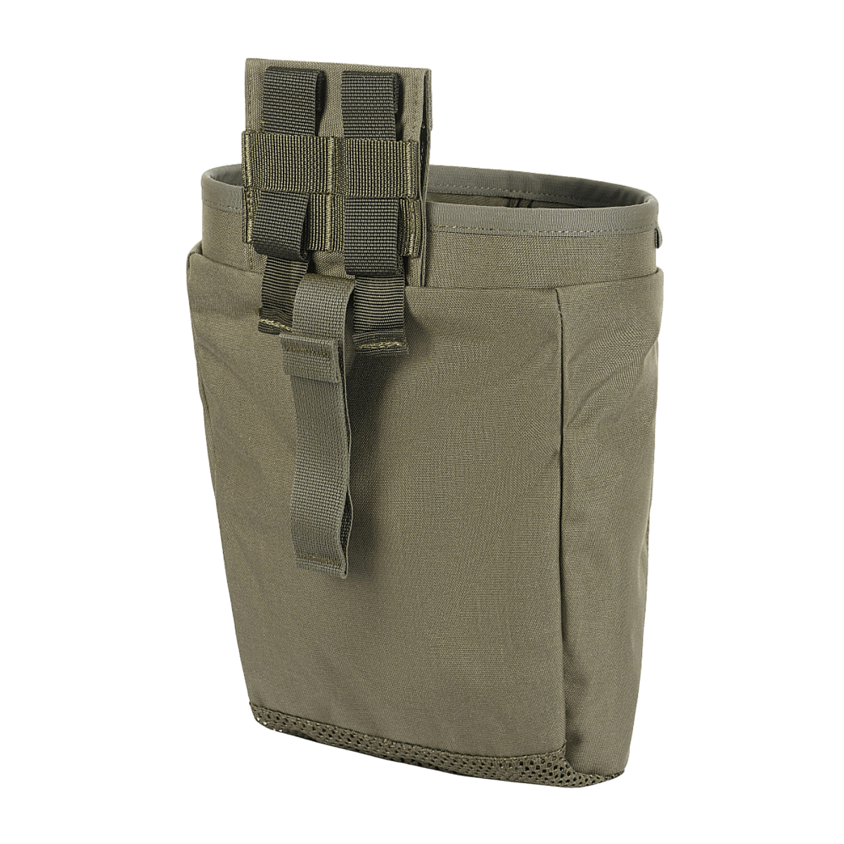 M‑Tac Magasinsæk Dump Pouch Lite Elite kulutusta kestävästä Cordura 500D:stä, nopealukitus ja MOLLE-kiinnitys, sivulta nähtynä.