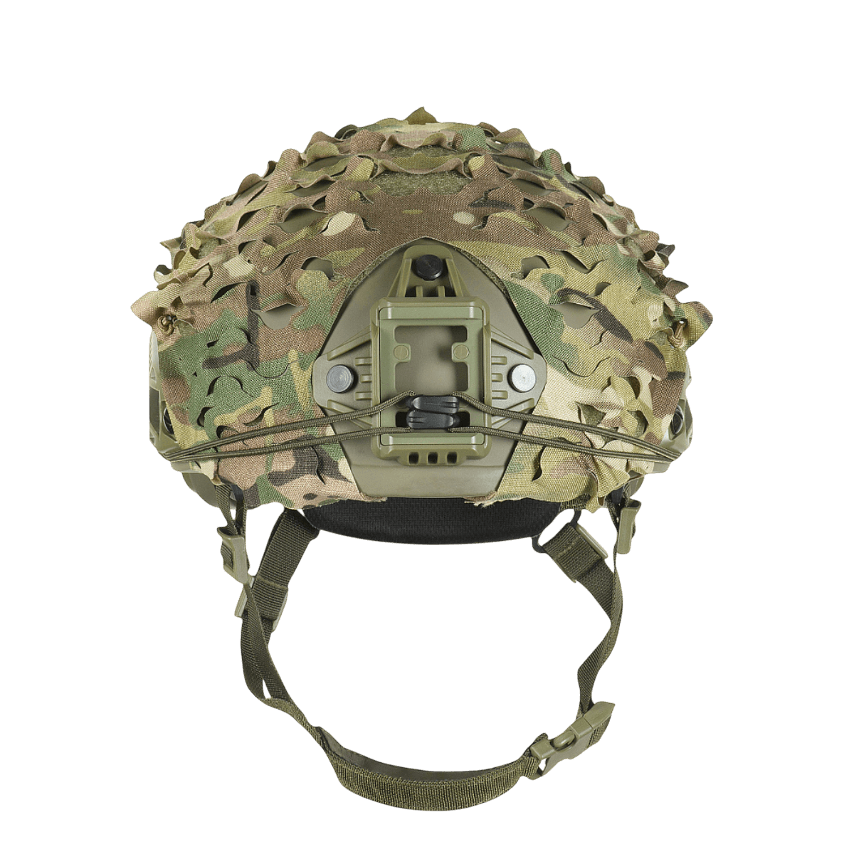 M‑Tac Vilha Hjelmcover FAST Multicam-kuvio suojaa ja naamioi, elastinen säätö ja Velcro-kiinnitys FAST-kypärissä.