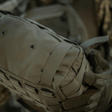 M-Tac Pouch Sukharka Gen.3 XL Cordura 500D:stä, asennettuna varusteisiin MOLLE-järjestelmällä ja Woojin-hardwarella.