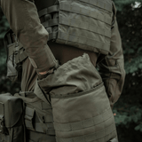 M-Tac Sukharka Gen.3 Pouch kiinnitetty sotilasasuun vihreänä, Cordura 500D.