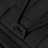 Yksityiskohta M-Tac STURM Elite -repusta Cordura-kankaalla ja tukevilla vetoketjuilla taktiseen käyttöön.
