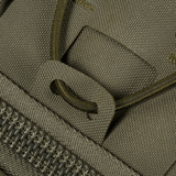 Lähikuva M-Tac STURM Elite -repusta, Cordura-materiaalia, vahva vetoketju ja kestävä paracord varusteille.