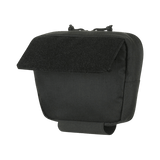 M-Tac Large Elite Gen.II -olkalaukku, musta Cordura 500D, etu-Velcro-paneeli taktiseen käyttöön ja varusteiden säilytykseen.