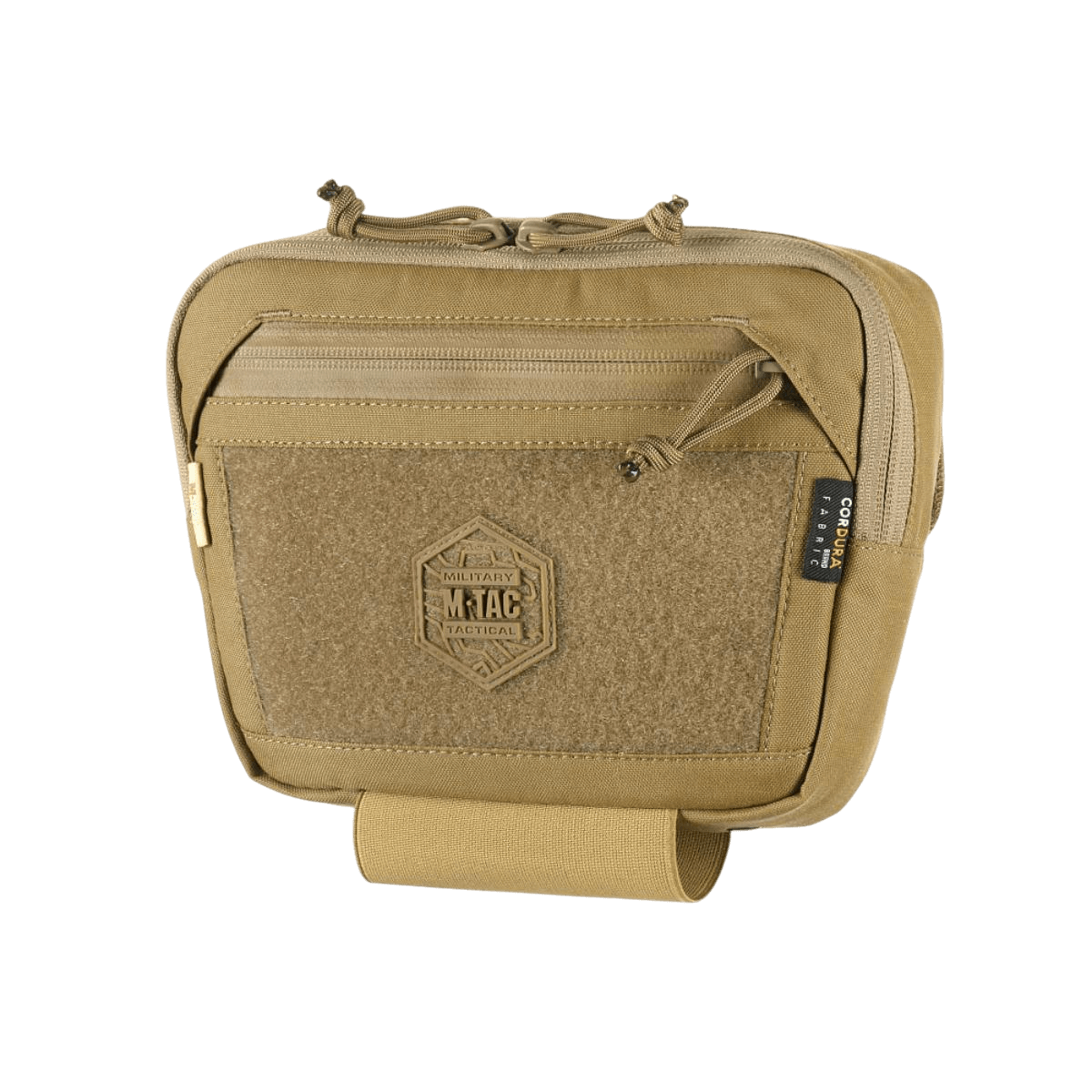 M-Tac Large Elite Gen.II -olkalaukku Cordura 500D:stä, Velcro-paneeli, kolme päälokeroa ja YKK-vetoketjut taktiseen käyttöön.
