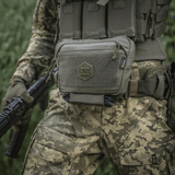 M-Tac Large Elite Gen.II -olkalaukku taktiseen käyttöön, valmistettu kestävästä Cordura 500D:stä, YKK-vetoketjuilla ja etu-Velcro-paneelilla.