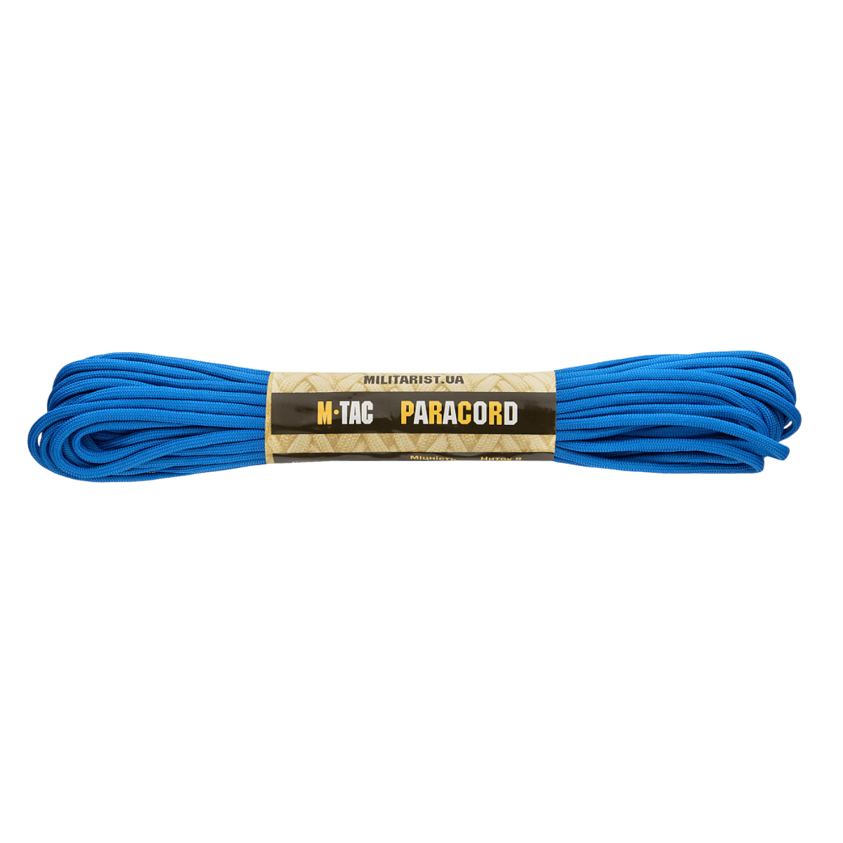 M-Tac Paracord 550 Type III 15 m vahva sininen nailonköysi, sopii ulkoiluun ja hätäkäyttöön. Pituus: 15 m, halkaisija: 4 mm, vetolujuus: 240 kg.