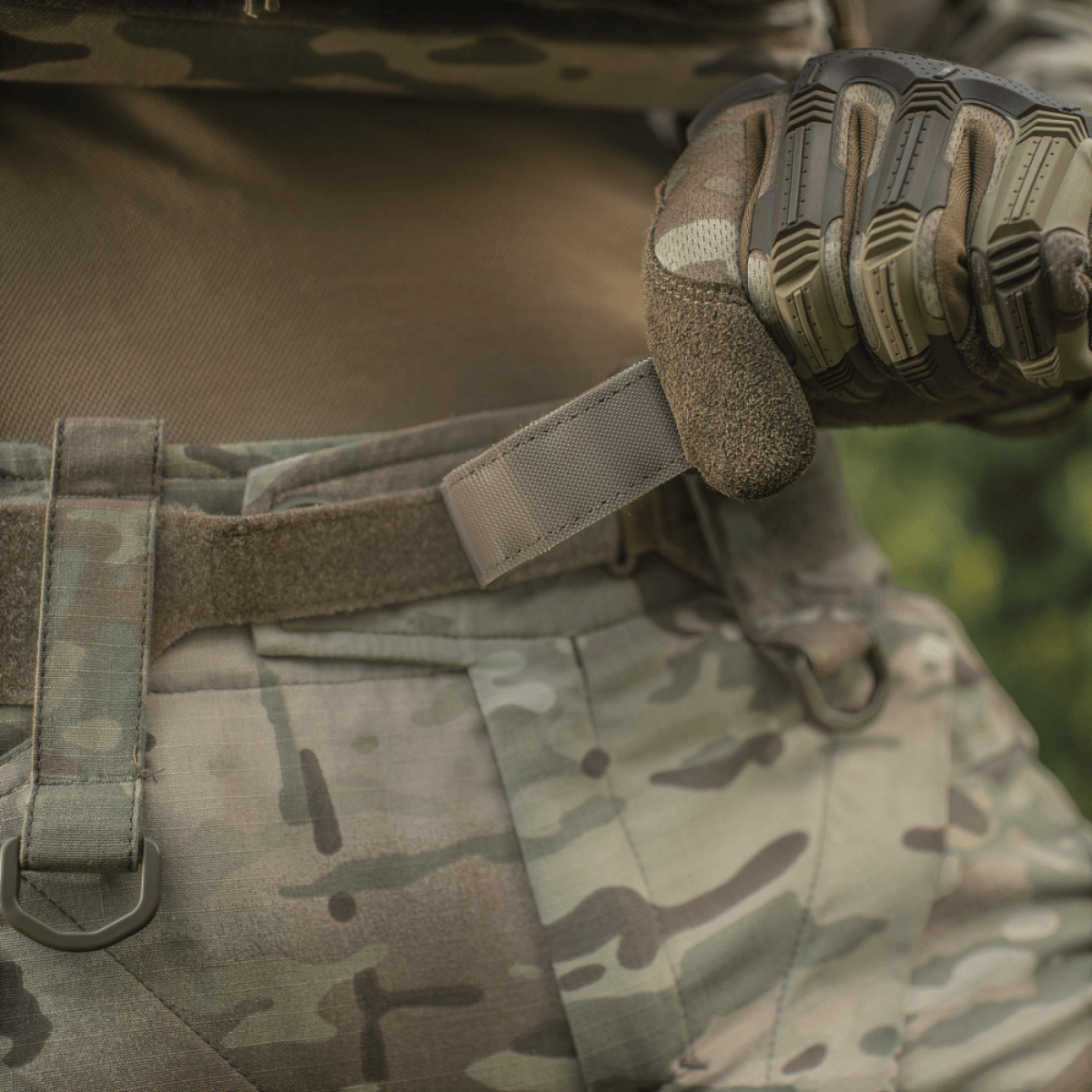 M-Tac Tiger Bælte Cobra Buckle multicam säädettävällä kiinnityksellä ja kestävästä vyömateriaalista taktisten varusteiden kuljetukseen, galleria-asema 1.