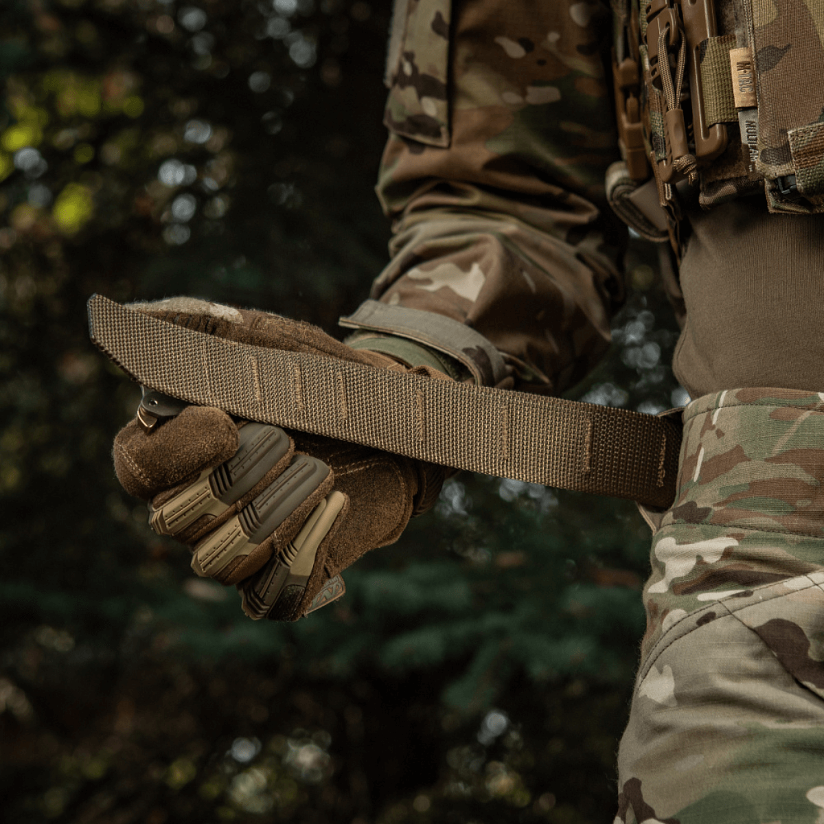 M-Tac Cobra Buckle taktinen vyö Laser Cut ulkoilmakäytössä, sopii sotilas- ja poliisikäyttöön, MOLLE-liitännällä.