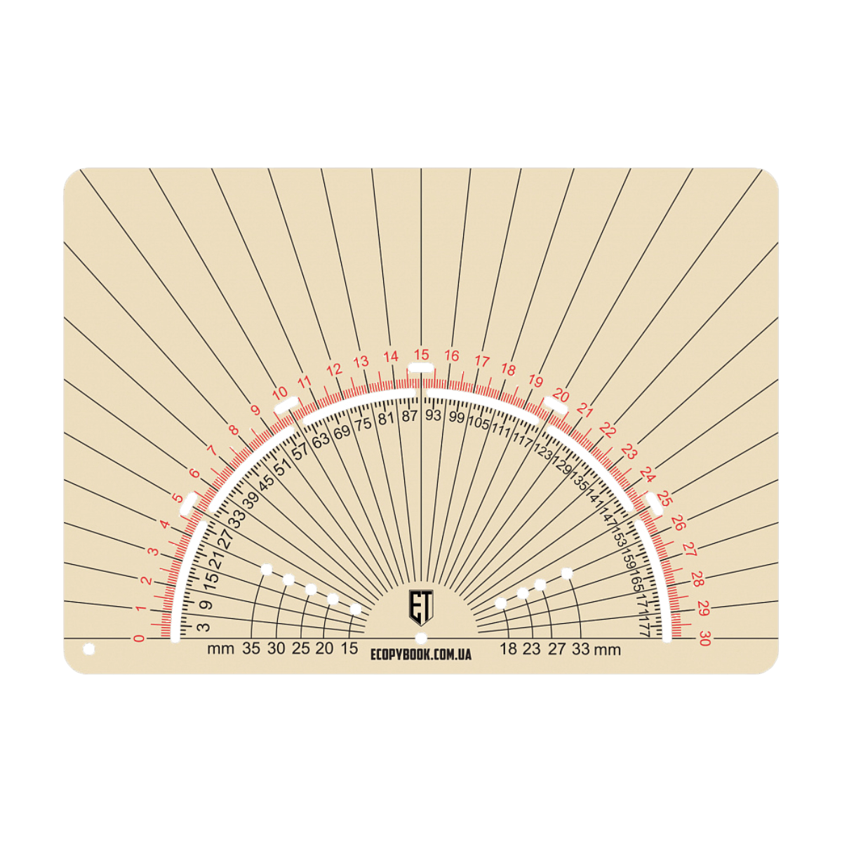 M-Tac Ecopybook Tactical Protractor PR-R, läpinäkyvä joustava malli, heijastusta estävät ominaisuudet taktisiin tehtäviin.