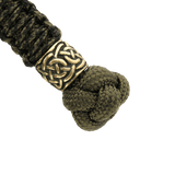 M-Tac Knife Lanyard Scandinavian punottu paracord koristeellisella solmulla ja metallirenkaalla, sopii taskuveitsien personointiin.