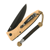 M-Tac Knife Lanyard Ninja paracord, korostaa veistä, 14,5 cm totalt, joustava ja tyylikäs, cupronickel perle, nopeaan käyttöön