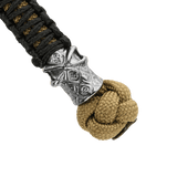 M-Tac Knife Lanyard Ninja punotusta paracordista, cupronickel perle, tyylikäs ja käytännöllinen lisävaruste, pituus 14,5 cm