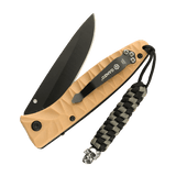 M-Tac Knife Lanyard Helix Skull punotulla paracordilla ja kallo‑designilla, lisää tyyliä taskuveitseen.