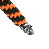 M-Tac Knife Lanyard Helix Skull musta‑oranssi paracord‑lanyard helix‑kallo‑designilla, taskuveitsille. Lisää tyyliä ja toimivuutta.