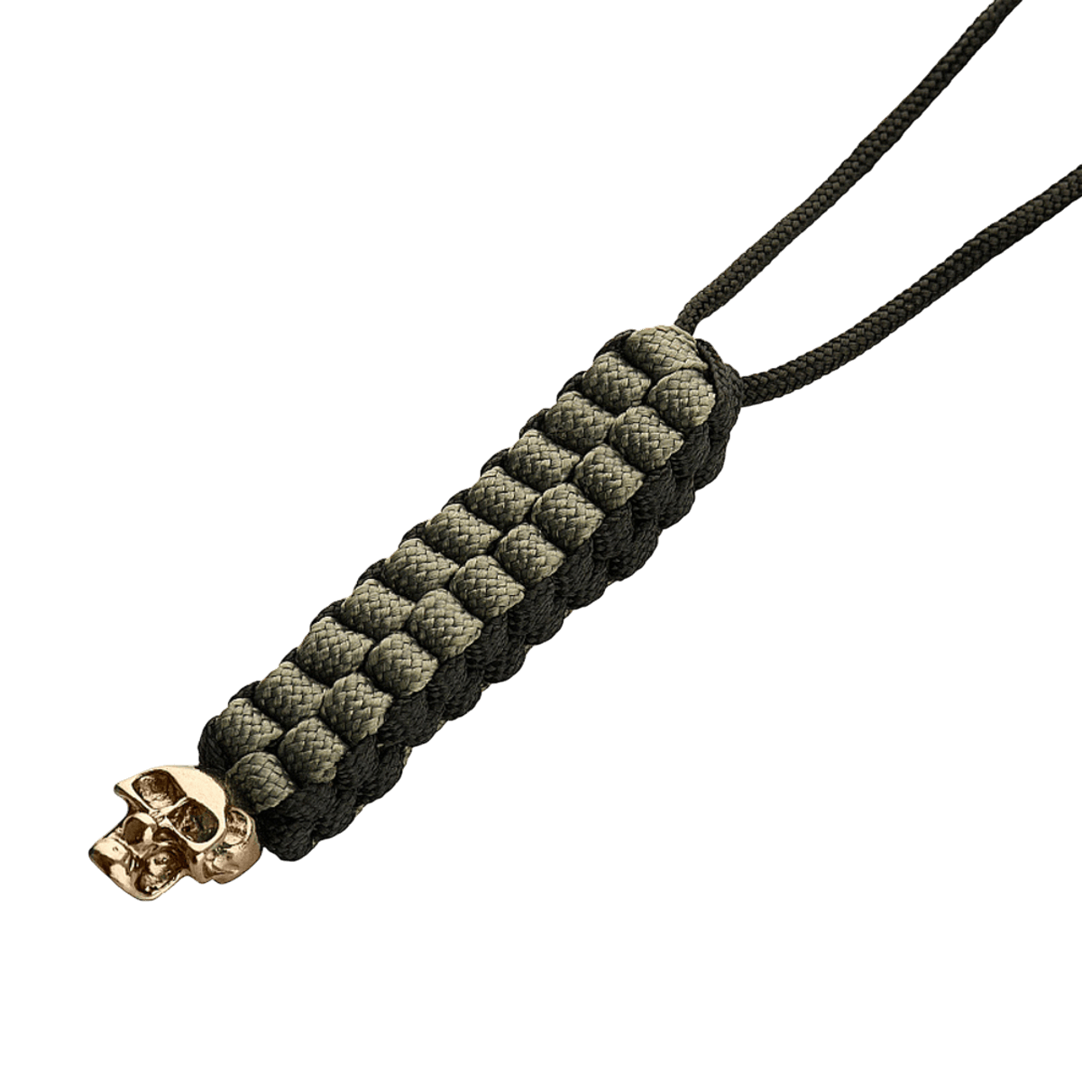M-Tac Knife Lanyard Cuboid Skull punottu paracord koristeellisella Cuboid Skull‑helmellä. Tyylikäs ja käytännöllinen lisä veitsille.