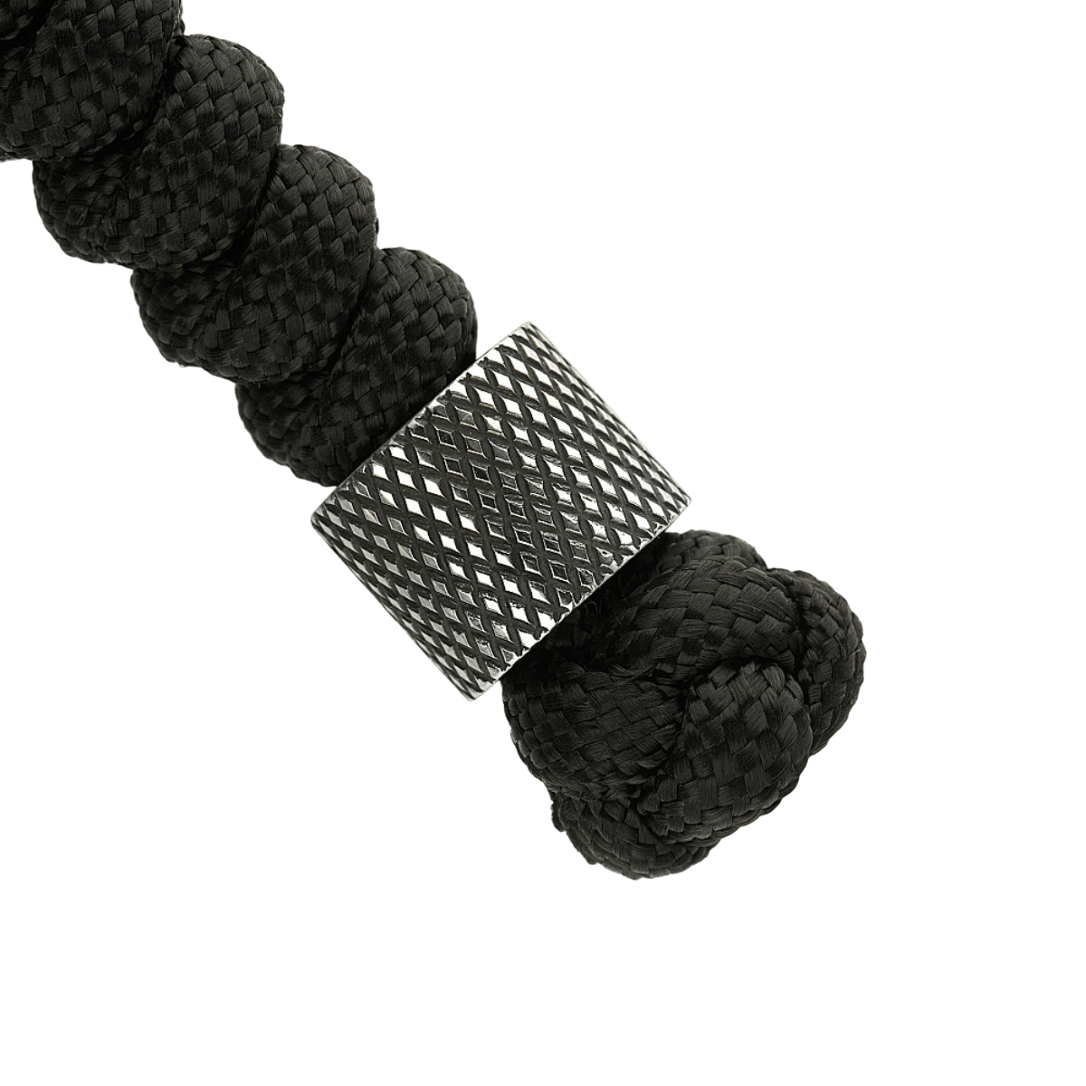 M-Tac Viper Lanyard Stainless Steel, punottu paracord ja ruostumaton teräshelmi, tyylikäs veitsen lisävaruste.