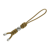 M-Tac Zeus Stainless Steel Lanyard koristeellisella helmellä ja punotulla paracordilla nopeaan pääsyyn veitseen ja varusteisiin.