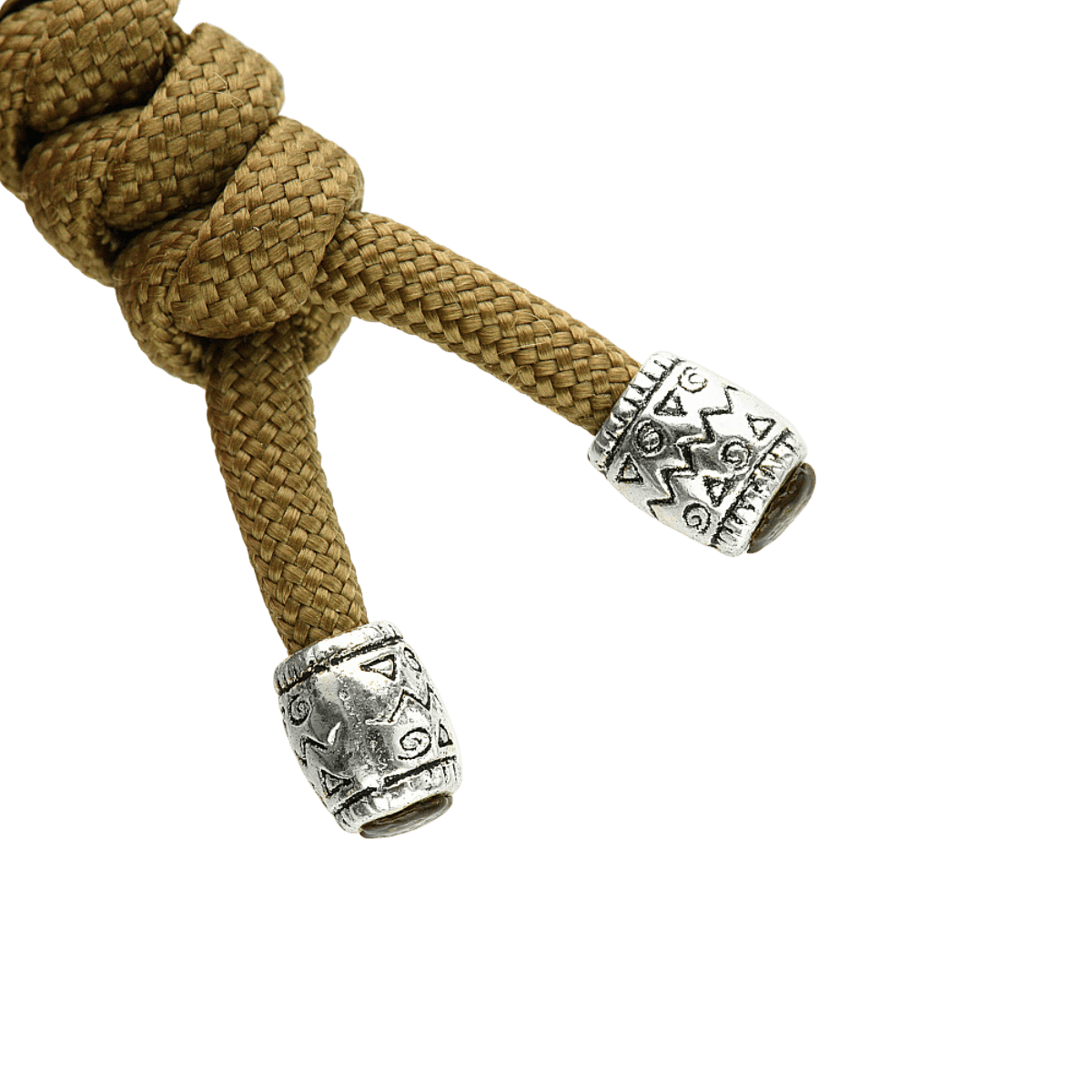 M-Tac Zeus Stainless Steel Lanyard punotulla paracordilla ja koristeellisella teräspallolla nopeaan pääsyyn veitseen ja varusteisiin.