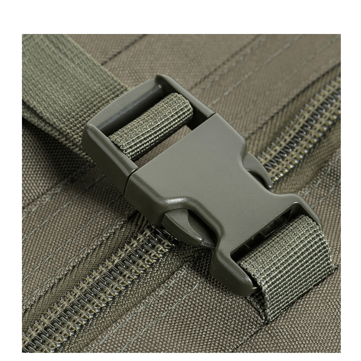 Yksityiskohtakuva M-Tac Large Assault Pack Laser Cut -repusta, solki ja vetoketjut