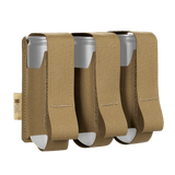 M-Tac kotelo 3 VOG-kranaatille MOLLE-järjestelmällä turvalliseen 40 mm kranaattien säilytykseen, Cordura Squadron -materiaali.
