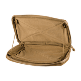 M-Tac Admin Pouch Large Elite avattuna, valmistettu Cordura 500D:stä, ideaalinen taktisten varusteiden säilytykseen.