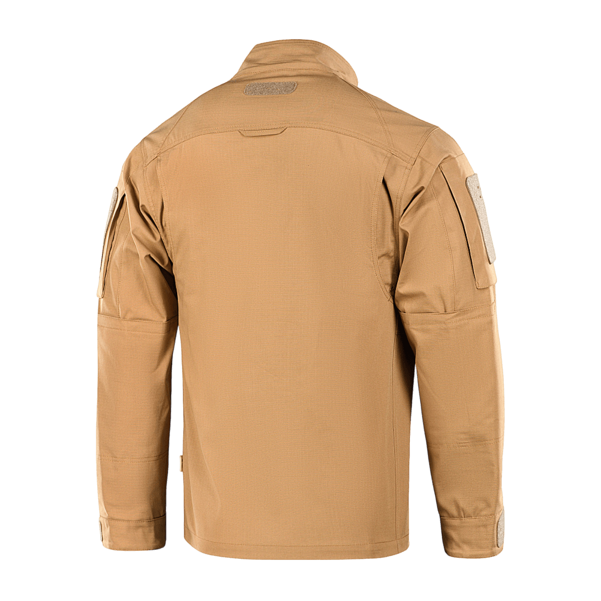 M-Tac Patrol Flex -takki beige, vahvistetulla olkapääosalla ja tuuletusrei'illä, taktiseen käyttöön.