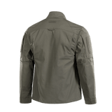 M-Tac Patrol Flex -takki käytännöllisillä Velcro- ja YKK-fittingseillä, taktiseen käyttöön. Takaa, väri harmaa, pystykrae.