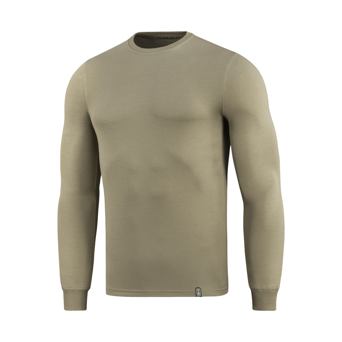 M-Tac Pullover 4 Seasons beige, pyöreä pääntie, minimalistinen muotoilu taktiseen ja arkikäyttöön, valmistettu puuvillasta ja elastaanista
