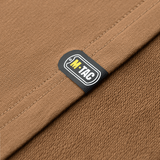 M-Tac Pullover 4 Seasons logolla ruskealla kankaanpinnalla, suunniteltu monikäyttöiseksi ympäri vuoden, 95% puuvillaa, 5% elastaania