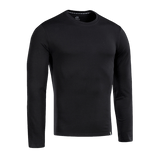 M-Tac Long-sleeve T-shirt 93/7 musta, valmistettu 93% puuvillaa ja 7% elastaania, sopii arkeen ja urheiluun. Kestävä ja mukava t-paita.