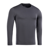 M-Tac Long-sleeve T-shirt 93/7 harmaa, 93% puuvillaa ja 7% elastaania, ihanteellinen arkeen, urheiluun ja ulkoiluun, korostaa lihaksia.