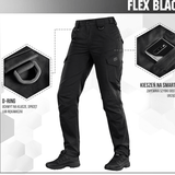 M-Tac Aggressor Dame Flex -housut musta, Teflon-pinnoite, sopii treeniin, ampumiseen ja kävelyihin, mukava ja vettä hylkivä