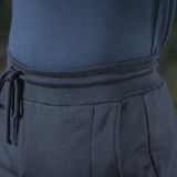 M-Tac Stealth Cotton -housut kuminauhalla vyötäröllä ja sivutaskuilla, sopivat juoksuun, kuntosalille ja arkeen, valmistettu 100% puuvillasta.