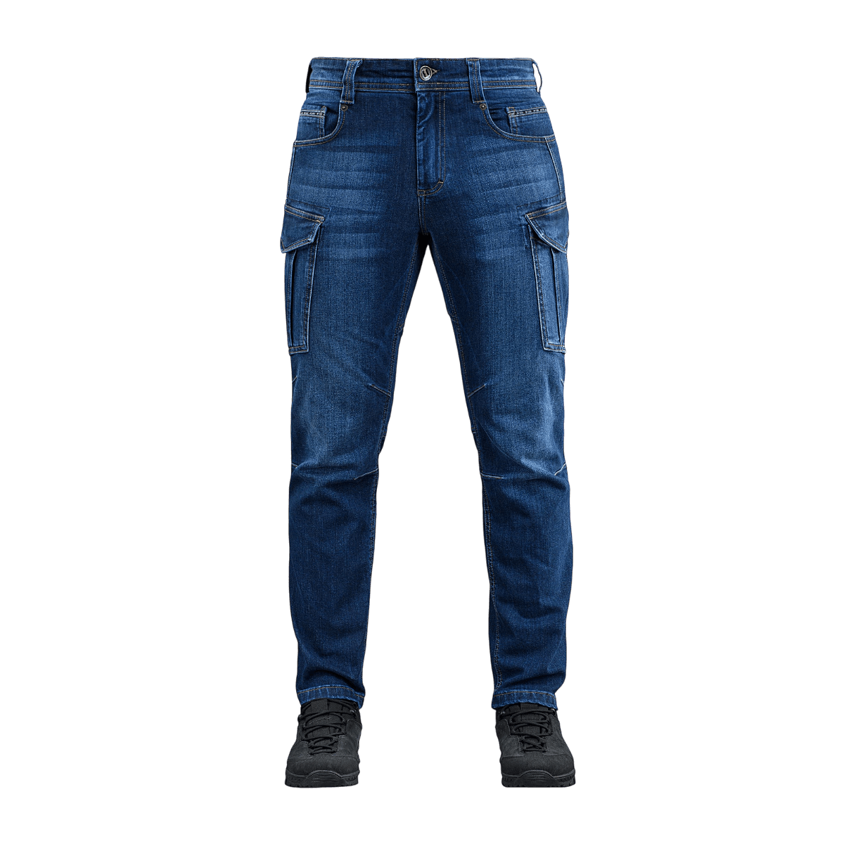 M-Tac Jeans Aggressor kestävästä denimistä, taktiset taskut ja klassinen suljenta