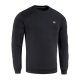 M-Tac Cotton Sweatshirt musta, 100% puuvillaa, resorireunuksilla, sopii urheiluun ja arkeen, tarjoaa mukavuuden ja liikkumisvapauden