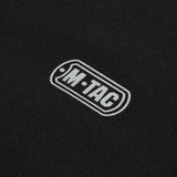 M-Tac Cotton Sweatshirt mustalla kankaalla ja M-Tac-logolla, sopii juoksuun ja kuntoiluun, mukava istuvuus, 100% puuvillaa