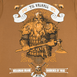 M-Tac T-shirt Viking, viikinkisoturiprintti ja "Til Valhall" -teksti, korostaa taisteluhenkeä ja skandinaavisia arvoja.