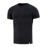 M-Tac T-shirt 93/7 Summer, musta arkipaita, 93% puuvillaa ja 7% elastaania, sopii lämpimiin kesäpäiviin.