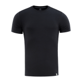 M-Tac T-shirt 93/7 Summer, musta lyhythihainen perusmalli arkipukeutumiseen, puuvilla-elastaaniseos.