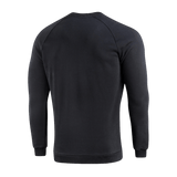 M-Tac Sweatshirt Cotton Hard musta löysällä istuvuudella ja resoreilla, sopii arkeen, 100% puuvillaa mukavuutta ja lämpöä varten.