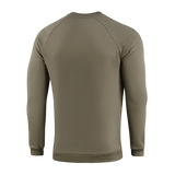 M-Tac Sweatshirt Cotton Hard, oliivinvihreä puuvilla, nähty takaa, resorit hihoissa ja helmassa, sopii arkeen.